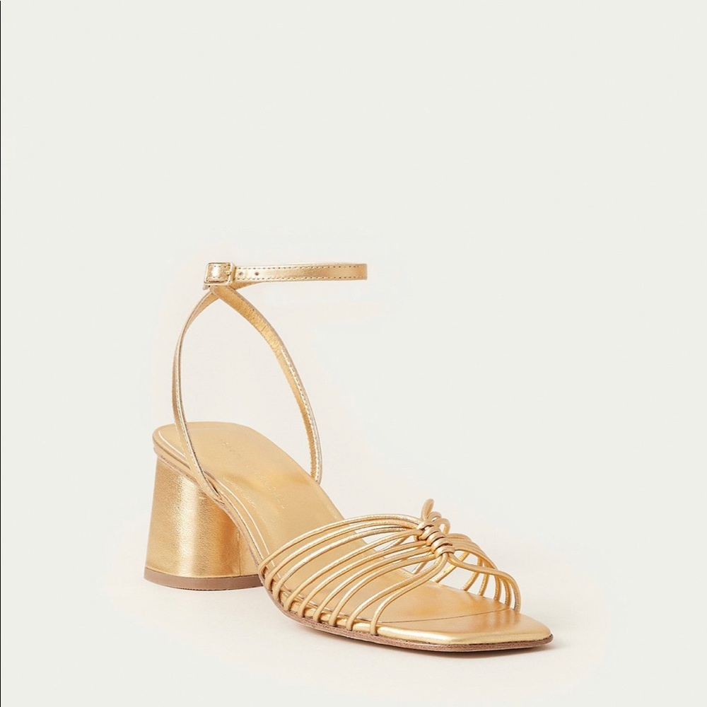 Portia Strappy Gold Sandals by loeffler Randall